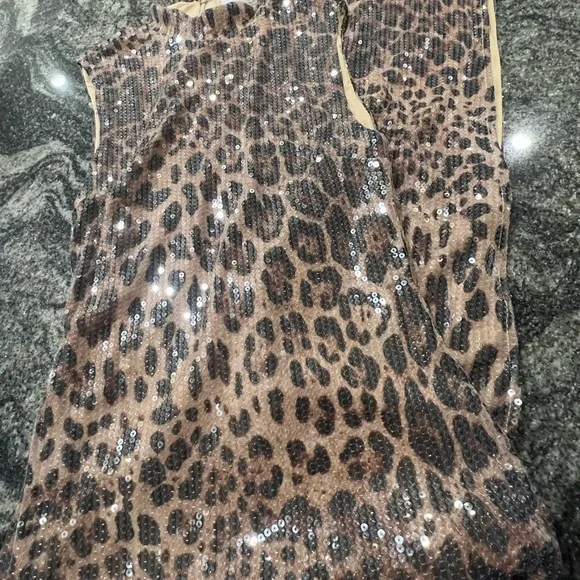 Meshki Sequin Animal Print Dress - Picture 7 of 7